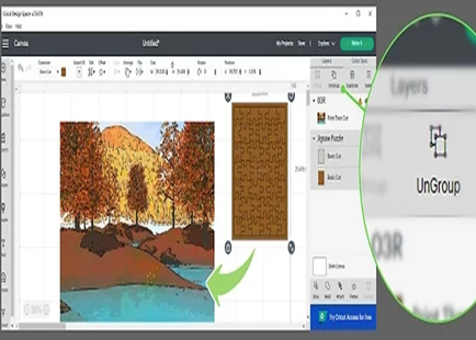 Cricut Puzzle Making Option